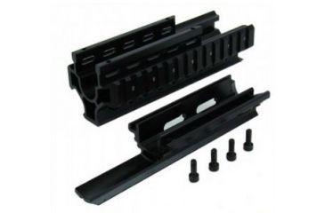 Image of Tacfire Ak/Romanian &amp; Variants Tactical Quad Rail, Black HGAK-1
