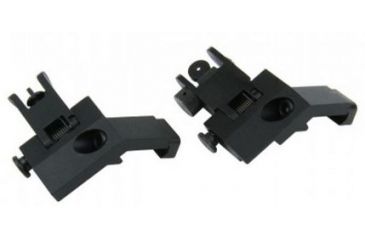 Image of TacFire Offset Deployable Front and Rear Sight, 45 Degree Flip-Up/Spring Loaded, Black, IS003