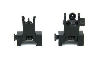 Image of TacFire Offset Deployable Iron Sight, Dual Aperture/Spring-Loaded, Black, IS002
