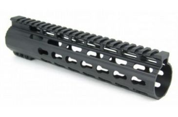 Image of Tacfire AR10 Slim Keymod Free Float Clamp-On Style Hand Guard w/Detachable Rails/10in, Black HG02-308-10