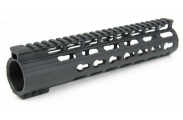 Image of Tacfire AR10 Slim Keymod Free Float Clamp-On Style Hand Guard w/Detachable Rails/10in, Black HG02-308-10