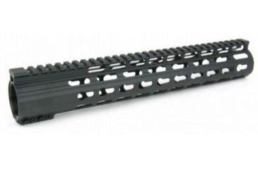 Image of Tacfire AR10 Slim Keymod Free Float Clamp-On Style Hand Guard w/Detachable Rails/12in, Black HG02-308-12