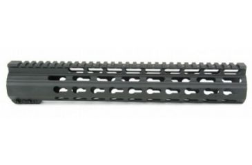Image of Tacfire AR10 Slim Keymod Free Float Clamp-On Style Hand Guard w/Detachable Rails/12in, Black HG02-308-12
