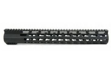 Image of Tacfire AR10 Slim Keymod Free Float Clamp-On Style Hand Guard w/Detachable Rails/15in, Black HG02-308-15