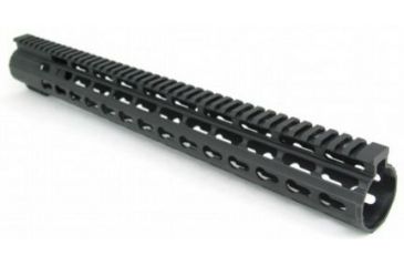 Image of Tacfire AR10 Slim Keymod Free Float Clamp-On Style Hand Guard w/Detachable Rails/16.5in, Black HG02-308-16.5