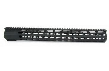 Image of Tacfire AR10 Slim Keymod Free Float Clamp-On Style Hand Guard w/Detachable Rails/16.5in, Black HG02-308-16.5