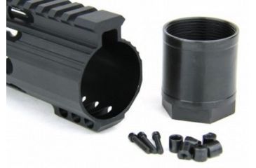 Image of Tacfire AR10 Slim Keymod Free Float Clamp-On Style Hand Guard w/Detachable Rails/7in, Black HG02-308-7