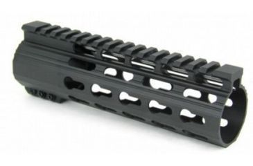 Image of Tacfire AR10 Slim Keymod Free Float Clamp-On Style Hand Guard w/Detachable Rails/7in, Black HG02-308-7