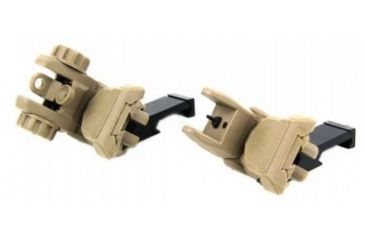 Image of TacFire 45 Degree Offset Deployable Front and Rear Sight, Tan, IS008F-45
