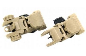 Image of TacFire 45 Degree Offset Deployable Front and Rear Sight, Tan, IS008F-45
