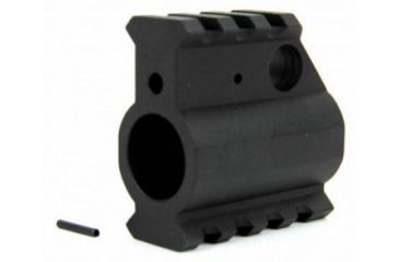Image of Tacfire AR15/.750 High Profile Gas Block/Mil-Spec/Alum. w/Pin &amp; Top/Bottom Rail, Black MAR003
