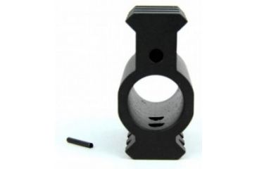 Image of Tacfire AR15/.750 High Profile Gas Block/Mil-Spec/Alum. w/Pin &amp; Top/Bottom Rail, Black MAR003
