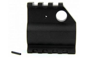 Image of Tacfire AR15/.750 High Profile Gas Block/Mil-Spec/Alum. w/Pin &amp; Top/Bottom Rail, Black MAR003