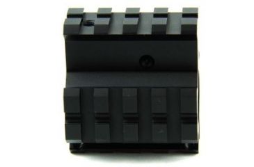 Image of Tacfire AR15/.750 High Profile Quad Rail Barrel Mount/Gas Block/Alum. Glossy Finish, Clamp-On, Black MAR005-H