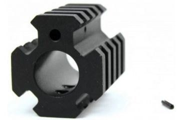 Image of Tacfire AR15/.750 Low Pro Quad Rail Barrel Mount/Gas Block/Alum. Matte Finish, Black MAR004