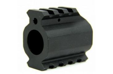 Image of Tacfire AR15/.750 Low Profile Gas Block/Mil-Spec/Alum. w/Pin &amp; Top/Bottom Rail, Black MAR002