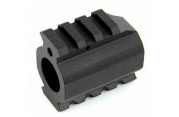 Image of Tacfire AR15/.750 Low Profile Gas Block/Mil-Spec/Alum. w/Pin &amp; Top/Bottom Rail, Black MAR002
