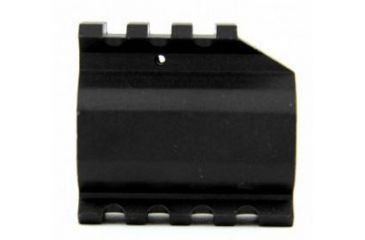 Image of Tacfire AR15/.750 Low Profile Gas Block/Mil-Spec/Alum. w/Pin &amp; Top/Bottom Rail, Black MAR002