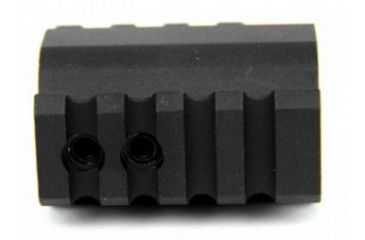 Image of Tacfire AR15/.750 Low Profile Gas Block/Mil-Spec/Alum. w/Pin &amp; Top/Bottom Rail, Black MAR002