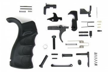 Image of Tacfire AR15 Lower Parts Kit w/Enhanced Pistol Grip, Black, LPK02USA-B