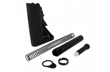 Image of Tacfire AR15 Mil-Spec Buffer Tube Kit, 6 Position Premium Stock /QD Attachment, Black, MAR050-S