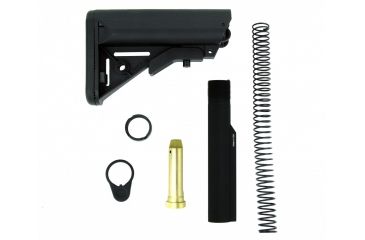 Image of Tacfire AR15 Mil-Spec Buffer Tube Kit, 6 Position Premium Stock /QD Attachment, Black, MAR050-S