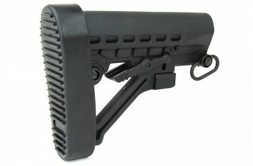 Image of Tacfire AR15 Mil-Spec M4 Style 6-Position Stock W/QD Sling Swivel/Butt Pad, Black, MAR082-G