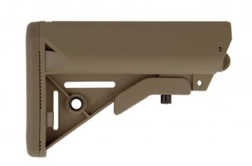 Image of Tacfire AR15 Mil-Spec Premium Style 6-Position Stock W/QD Sling Swivel/Butt Pad, Tan, MAR082S-T