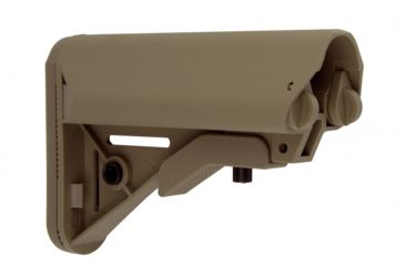 Image of Tacfire AR15 Mil-Spec Premium Style 6-Position Stock W/QD Sling Swivel/Butt Pad, Tan, MAR082S-T