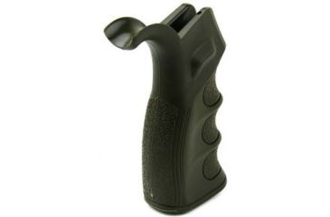 Image of Tacfire AR15 Pistol Grip/Od Green, Slide Off Bottom, Black PGAR-OD