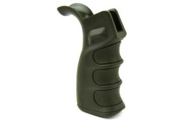 Image of Tacfire AR15 Pistol Grip/Od Green, Slide Off Bottom, Black PGAR-OD