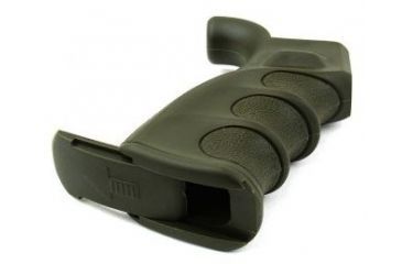 Image of Tacfire AR15 Pistol Grip/Od Green, Slide Off Bottom, Black PGAR-OD