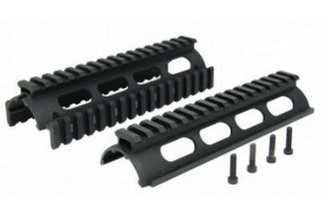 Image of Tacfire AR15 Quad Rail 7in, 2-Piece Drop-InLight Weight, Black HG01-7