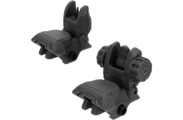 Image of TacFire Same Plane Top Mounted Deployable Front and Rear Sight, Black, IS008B