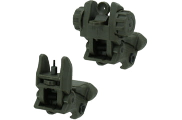 Image of TacFire Same Plane Top Mounted Deployable Front and Rear Sight, Green, IS008OD