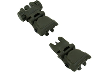Image of TacFire Same Plane Top Mounted Deployable Front and Rear Sight, Green, IS008OD