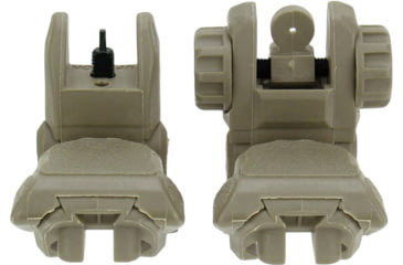 Image of TacFire Same Plane Top Mounted Deployable Front and Rear Sight, Tan, IS008F