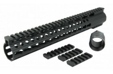 Image of Tacfire AR15 Slim Keymod Free Float Clamp-On Style Hand Guard w/Detachable Rails/15in, Black HG02-15