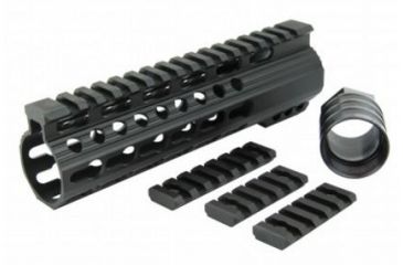 Image of Tacfire AR15 Slim Keymod Free Float Clamp-On Style Hand Guard w/Detachable Rails/7in, Black HG02-7