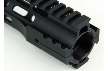 Image of Tacfire AR15 Ultra-Slim Clamp-On Free Float Quad Rail 10in/Mid Length, Version 2, Black HG07-10, EDEMO1