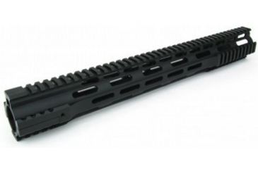 Image of Tacfire AR15 Ultra-Slim Clamp-On Free Float Quad Rail 16.5in/Extended Length, Version 2, Black HG07-16.5