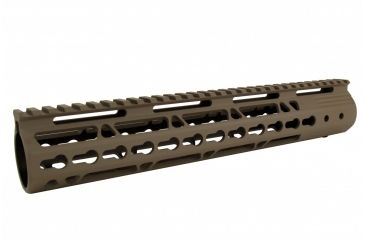 Image of Tacfire AR15 Ultra Slim KeyMod Free Float Hand Guard w/Detachable Rails/Steel. Barrel Nut, Tan, 12in, HG09-T-12, EDEMO1