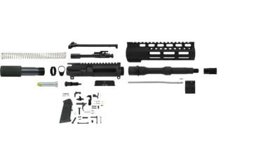 Image of TacFire Complete Upper Receiver, AR-15, Lower Parts Kit, AR-15, 5.56mm, 7.5in Barrel, Pistol Length, 7in M-LOK Handguard, Anodized, Black PK556-LPK