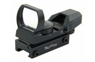 Image of Tacfire Dual Illuminated Reflex Sight With 4 Different Reticles, Black RD007