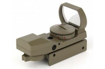 Image of Tacfire Dual Illuminated Reflex Sight With 4 Different Reticles, Tan RD007-T