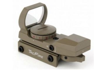 Image of Tacfire Dual Illuminated Reflex Sight With 4 Different Reticles, Tan RD007-T
