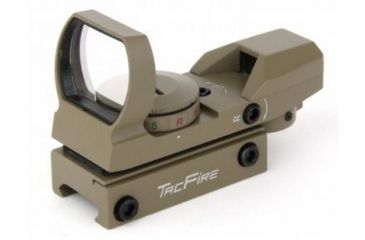Image of Tacfire Dual Illuminated Reflex Sight With 4 Different Reticles, Tan RD007-T