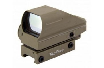 Image of Tacfire Dual IlluminatedSights w/4 Different Reticles, Extended Hood Housing, Tan RD006-T