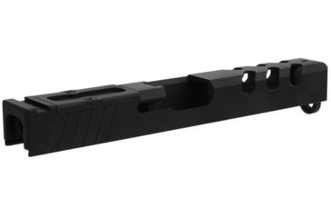 Image of TacFire Glock 17 Slide, Gen3 w/ RMR Cut &amp; Cover Plate 9mm, 416R Steel, Cerakote Finish, Graphite Black, Small, GLKSL-17