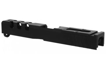 Image of TacFire Glock 17 Slide, Gen3 w/ RMR Cut &amp; Cover Plate 9mm, 416R Steel, Cerakote Finish, Graphite Black, Small, GLKSL-17